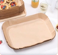 Papiers sulfurés carrés jetables pour friteuses à air, compatibles avec tous les modèles de friteuses à air