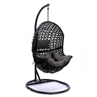 Mobilier d'extérieur léger et luxueux Fauteuil à oeufs suspendu Hamac Balançoire de patio Chaise pour jardin