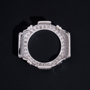 Caja de Reloj con Incrustaciones de Moissanita Hecha a Mano <span class=keywords><strong>GA2100</strong></span>, Certificada por el Laboratorio de Diamantes GRA China para <span class=keywords><strong>GA2100</strong></span> - Product Image 2