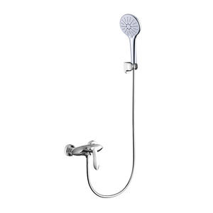 Grifo Mezclador Monofunción Minimalista de Estilo Europeo, Grifo para Bañera de Cobre Puro, Cabezal de Ducha Simple con Activación por Elevación Directa - Product Image 2