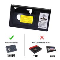 Boîtier Convertisseur de Cassettes VHS vers VHSC Haute Qualité Compatible avec Adaptateur de Cassettes Vidéo VHS-C