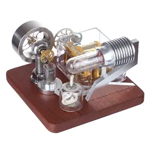 hot air stirling engine experiment model free piston moteur stirling heat engine power stirling free piston model