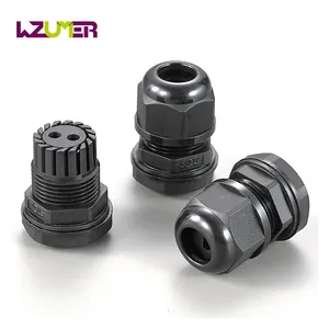 WZUMER Multi-hole PG11 M20x15 M20x1.5 2 Holes Core IP68 Double Nylon Cable Entry Wire Glands Small Waterproof