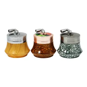 Hand manual 63mm Metal Tobacco Grinder Manufacture Hot Selling 3 in 1 grinder tobacco Cigarette with handle