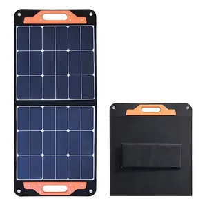 Glory Solar - Painel solar dobrável portátil com plugue Ander son, fonte de energia solar de 100 W para uso ao ar livre