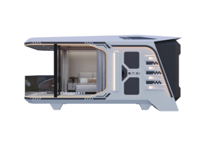 Contenedor prefabricado personalizado Hotel Camping hogar Modular de lujo moderno al aire libre estructura de acero portátil CE espacio certificado - Product Image 3