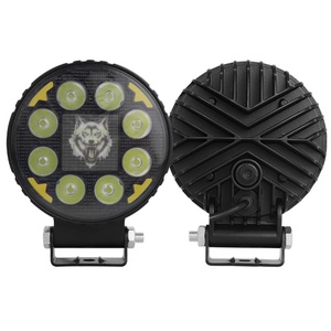 8 LED blanches et ambre, systèmes d'éclairage personnalisés pour motos, accessoires, projecteur LED, éclairage de travail pour voitures et camions - Product Image 1