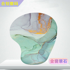 Marble Pattern Wrist Rest <b>Mouse</b> <b>Pad</b> Irregular Shape Rubber <b>Pad</b> Gaming Desk Mat Small Cushion Single Sided - Product Image 4