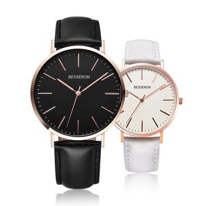Montres pour couples de style minimaliste populaires, boîtier en acier inoxydable, montres pour amoureux, 40 mm, mouvement japonais, montre à quartz - Product Image 4