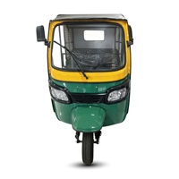 HLD 72V 3000W Becak Listrik Roda Tiga Terbuka Muat 4 Orang Beban 600kg Kecepatan Maks 55km/jam Taksi Terpal Kargo Penumpang