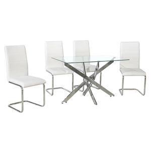 <span class=keywords><strong>Juego</strong></span> <span class=keywords><strong>de</strong></span> <span class=keywords><strong>sillas</strong></span> <span class=keywords><strong>de</strong></span> cristal para <span class=keywords><strong>comedor</strong></span> y sala <span class=keywords><strong>de</strong></span> estar, Set <span class=keywords><strong>de</strong></span> <span class=keywords><strong>6</strong></span> <span class=keywords><strong>sillas</strong></span> con patas <span class=keywords><strong>de</strong></span> Metal <span class=keywords><strong>de</strong></span> diseño moderno, mesa <span class=keywords><strong>de</strong></span> <span class=keywords><strong>comedor</strong></span> <span class=keywords><strong>de</strong></span> vidrio - Product Image 5