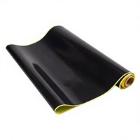 Fer à repasser pour ruban PTFE, antistatique, résistant aux hautes températures, adhésif silicone noir pour usage électronique