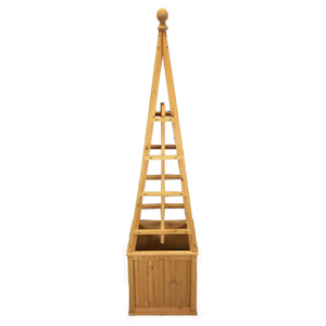 <span class=keywords><strong>Support</strong></span> Vertical de plantes de luxe pour jardin intérieur et extérieur, grande planteuse en bois, avec doublure - Product Image 2