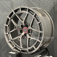 جنوط XINLAI بخمسة أذرع مقاس 20×9 و21×10 و22×11 بفتحات 5×112 و5×120 و5×114.3 بلون رمادي داكن لسيارات BMW M3 G80 وM4 G82
