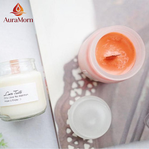 Porte-bougie cylindrique en verre style <span class=keywords><strong>Yankee</strong></span> avec couvercle, couleur personnalisée, parfum d'aromathérapie, décoration DIY pour la maison pour Noël - Product Image 4