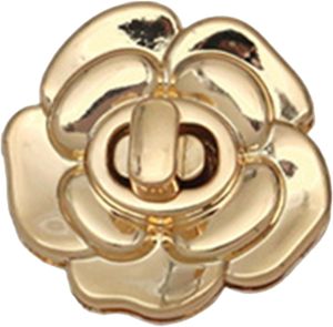 Fancyes Pcs Bag Twist Locks Bag Closure Hardware <b>Metal</b> Handbag Lock Purse Clasp Fastening Buckle For <b>Wallet</b> Clutch Handbag Gold - Product Image 3