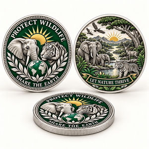 Moneda de Metal Moderna con Impresión UV, Fundición a Presión Personalizada, Moneda Conmemorativa 3D en Blanco, Moneda de Desafío Esmaltada, Venta al por Mayor - Product Image 3