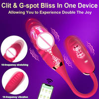 Vibrateur double extrémité connecté à l'application pour femme, 10 modes de vibration, stimulation clitoridienne, étanche, œuf vibrant, jouet sexuel - Meilleures ventes