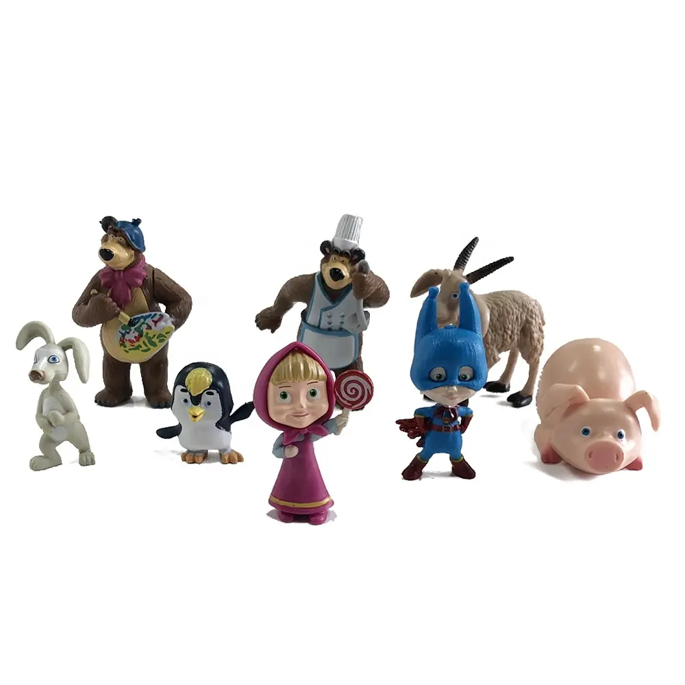Hot Selling Action Puppenspiel zeug Anime PVC Sammler figuren Benutzer definierte OEM ODM Spielzeug figur Kunststoff Cartoon Mini Tier Action figur //