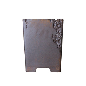 Maceta de bonsái hecha a mano de arcilla morada, cocida al fuego, de forma cuadrada, estilo Wabi Sabi, para plantar orquídeas. - Product Image 5