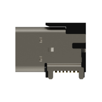 Prise USB4210-GF-A Type C pour USB2.0, double rangée SMT, type drapeau, montage sur carte PCB, 16 broches