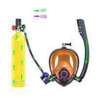 1L Mini équipement de plongée sous-marine bouteille réservoir de plongée cylindre d'air ensemble de plongée sous-marine conception rechargeable