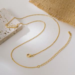 Collar de Barra Delicado con Diamantes de Latón Inspire <span class=keywords><strong>2026</strong></span>, con un Toque de Glamour, Joyería de Moda, Regalo para Mujer - Product Image 3