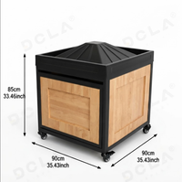 DOLADISPLAY Modulaire Fruit- en Groentebakken Supermarkt Kruidenierswinkel Fruit- en Groentepresentatiebakken Houten Bakken
