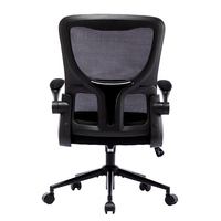 Chaise de bureau ergonomique pivotante à dossier moyen en maille avec assise large pour réunions, idéale pour le bureau à domicile et les salles de réunion