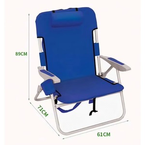 Chaise de camping pliable ultralégère pour pêche, pique-nique et plage, avec pochette de rangement, échantillon gratuit - Product Image 1