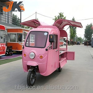 Chariot de barbecue commercial mobile multifonctionnel électrique à 3 roues avec cadre en acier inoxydable pour le petit-déjeuner et le marché nocturne - Product Image 2