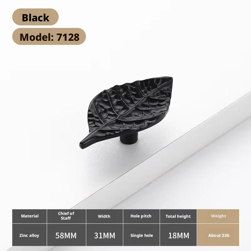 7128-Feuilles noires