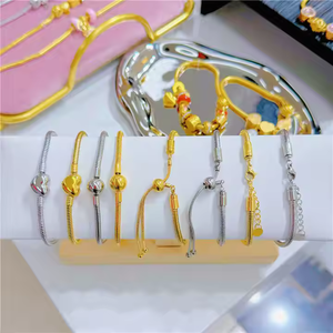 Collar de acero inoxidable chapado en oro de 18k para mujer, conjunto <span class=keywords><strong>africano</strong></span> de cuentas, joyería, venta al por mayor - Product Image 4