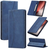 Étui de téléphone pour Honor Magic 8 Lite, étui portefeuille en cuir PU, résistant aux chocs, porte-cartes magnétique, fonction support, étui à rabat bleu