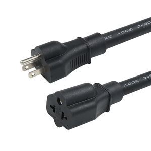 NEMA 5-15P to 5-20R 6-20R T-Blade <b>Adapter</b> Cord , 15A to 20A Pigtail / Heavy Duty Power Converter / Workshop , Industrial - Product Image 1