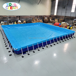 Grande <span class=keywords><strong>piscine</strong></span> <span class=keywords><strong>hors</strong></span> <span class=keywords><strong>sol</strong></span> en métal, <span class=keywords><strong>rectangulaire</strong></span>, commerciale, portable, parc aquatique - Product Image 2