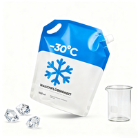 Pochettes souples transparentes en PE de 3L et 5L de qualité alimentaire avec bec verseur pour emballage de liquides (champagne, vodka) et pour lave-glace automobile