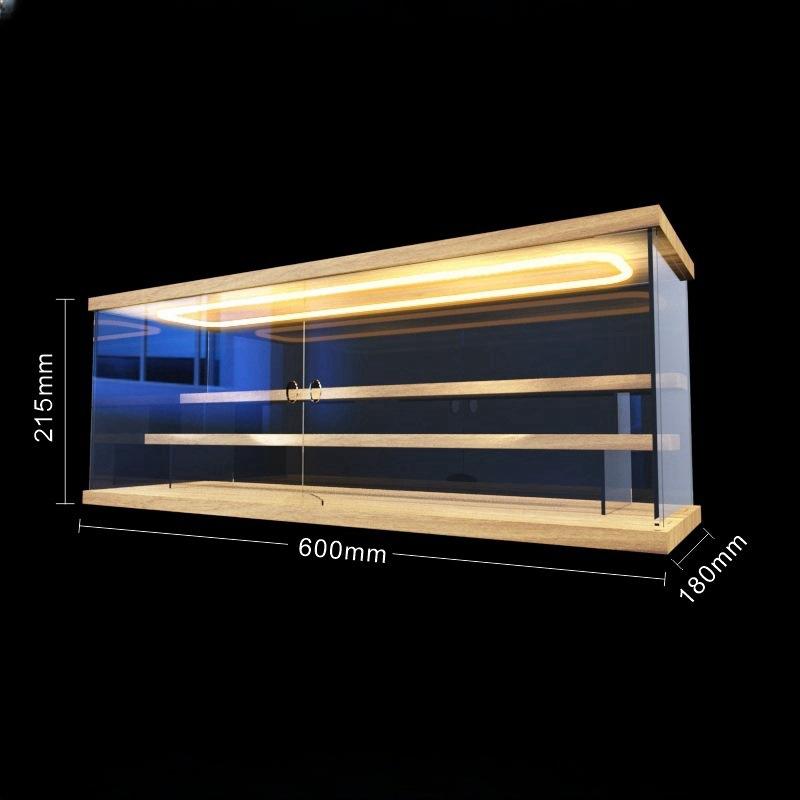 Série de lampes à retour d'échelle en bois massif à trois couches de 60 cm disponible