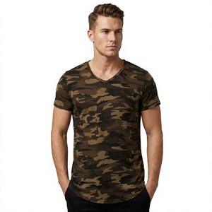 T-shirt Homme Col Rond Manches Courtes avec Poche, Nouvelle Collection, Export Direct Usine, Grande Taille, Respirant, en Bambou Tricoté, Vente en Gros - Product Image 1
