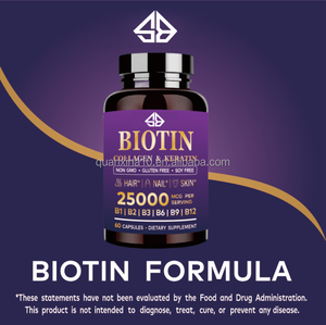 Complément Alimentaire OEM pour Adultes : Soutien Beauté Cheveux, Ongles, Peau - Biotine, Collagène, Kératine, Vitamine B - 60 Capsules - Product Image 4