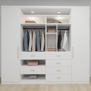 Muebles de Almacenamiento para Dormitorio Personalizados, <span class=keywords><strong>Armario</strong></span> de Almacenamiento con Organizador de Tela y Estructura de <span class=keywords><strong>Aluminio</strong></span> en Forma de Panal - Product Image 3