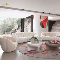 Neue Art Wohnzimmer kreisförmige Möbel moderne gebogene Halbmond form Sofa