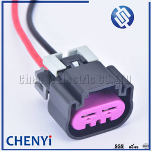 Connettore Impermeabile Automobilistico a 2 Pin 6.3mm, Spina per Sensore, Cavo Elettrico per Ventola Auto, Presa 15454358 con Filo 12AWG - Product Image 1