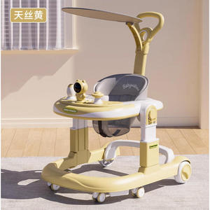 Andador para bebés 3 en 1, carrito multifuncional plegable con música para bebés de 7 a 12 meses, forma geométrica unisex - Product Image 3