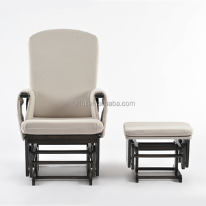 Decoración para cuarto de bebé, silla mecedora blanca para bebé, silla de lactancia. - Product Image 4