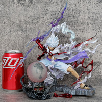 Vente en gros de figurines d'action lumineuses One Piece 26 cm Nika Luffy 5 Gear Lightning, modèle de collection, figurines d'anime