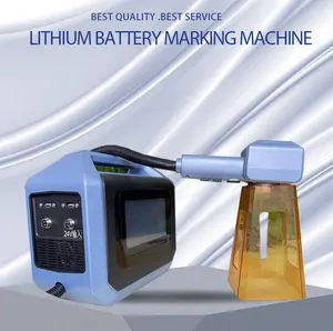 Máquina de marcado de placa de identificación láser de fibra de batería de litio de mano inalámbrica de grabado portátil de 20W