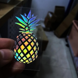 สติกเกอร์ไวนิลแบบลอกออกได้ พิมพ์ลายตามสั่ง สติกเกอร์โฮโลแกรม ตัดตามรูปโลโก้ - Product Image 3