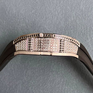 Montre mécanique automatique squelette de luxe Style sport or rose boîtier transparent bracelet en caoutchouc montre pour hommes montre RM - Product Image 4