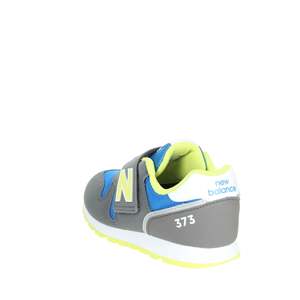 Scarpe da ginnastica per bambini YZ373JB2 con tomaia in mesh traspirante, grigio blu, chiusura in velcro, scarpe sportive atletiche - Product Image 2